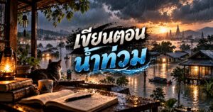 เขียนตอนน้ำท่วม 1 2346375426246235